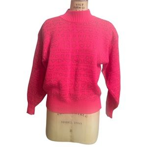 Nils hot pink wool blend sweater